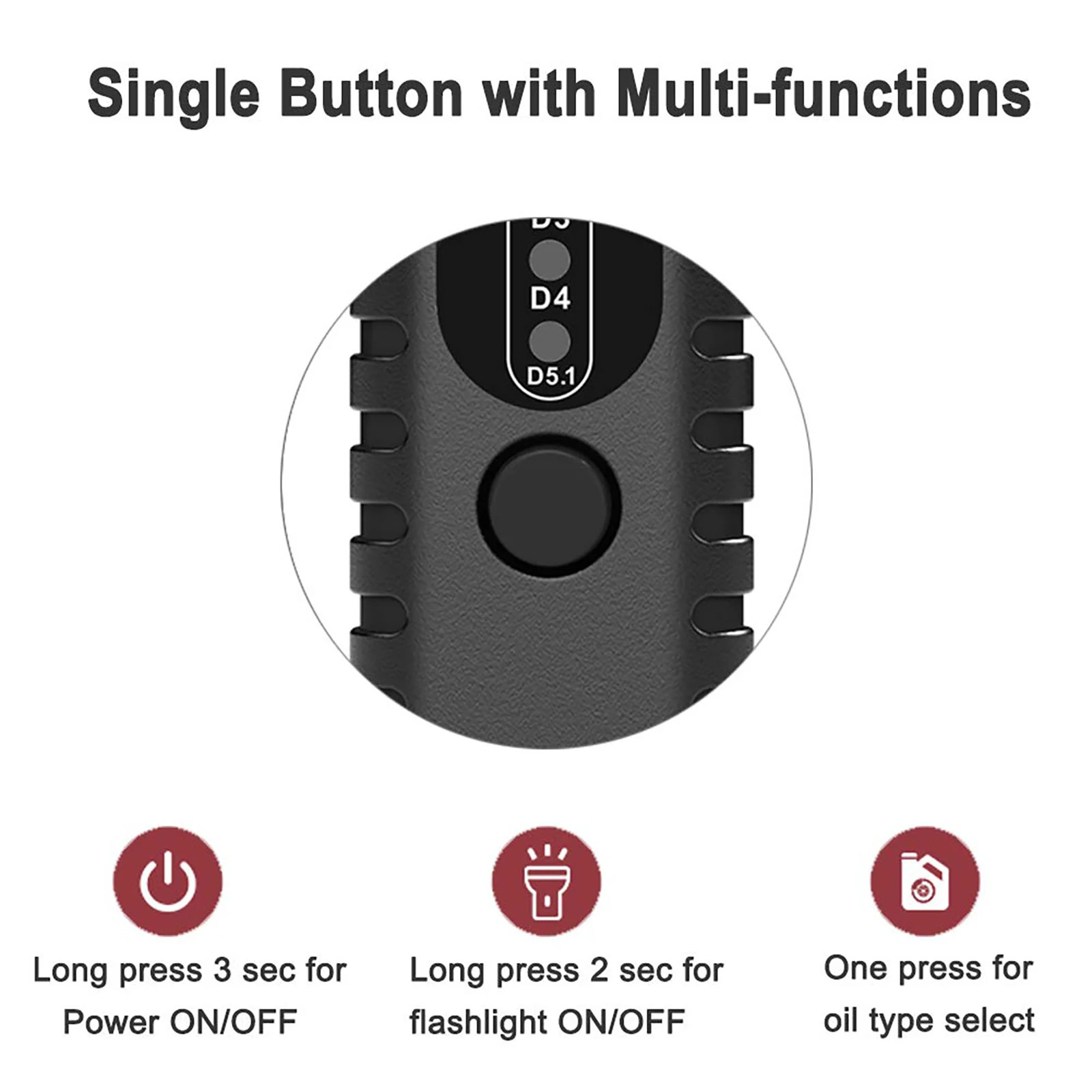 Car Brake Fluid Tester BF100 for DOT3 DOT4 DOT5.1 LED Indicators Accurate Brake Automotive Oil Quality Detector Accessories