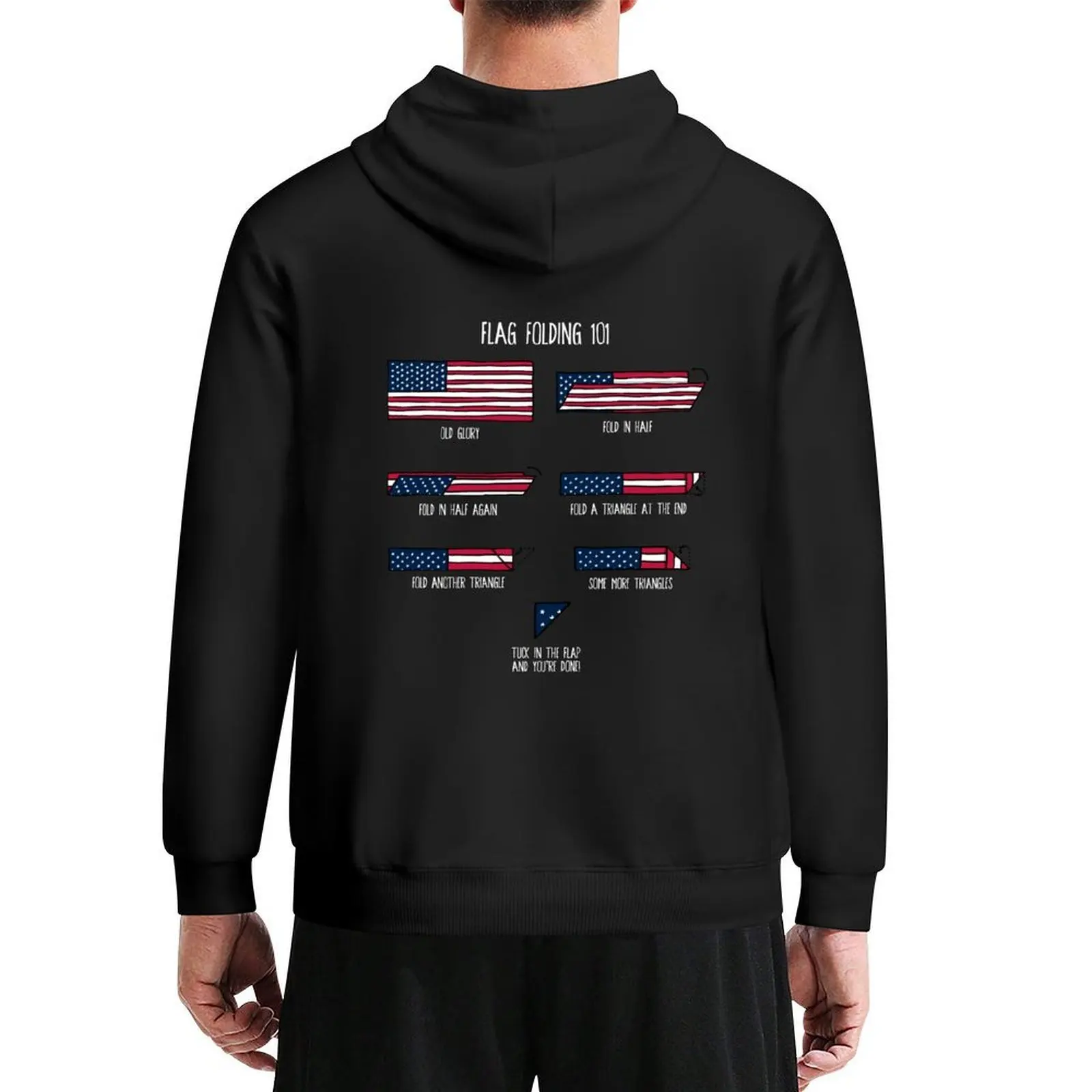 

Flag Folding 101 Hoodie men's clothing winter clothes graphic t shirts men mens clothing hoodie