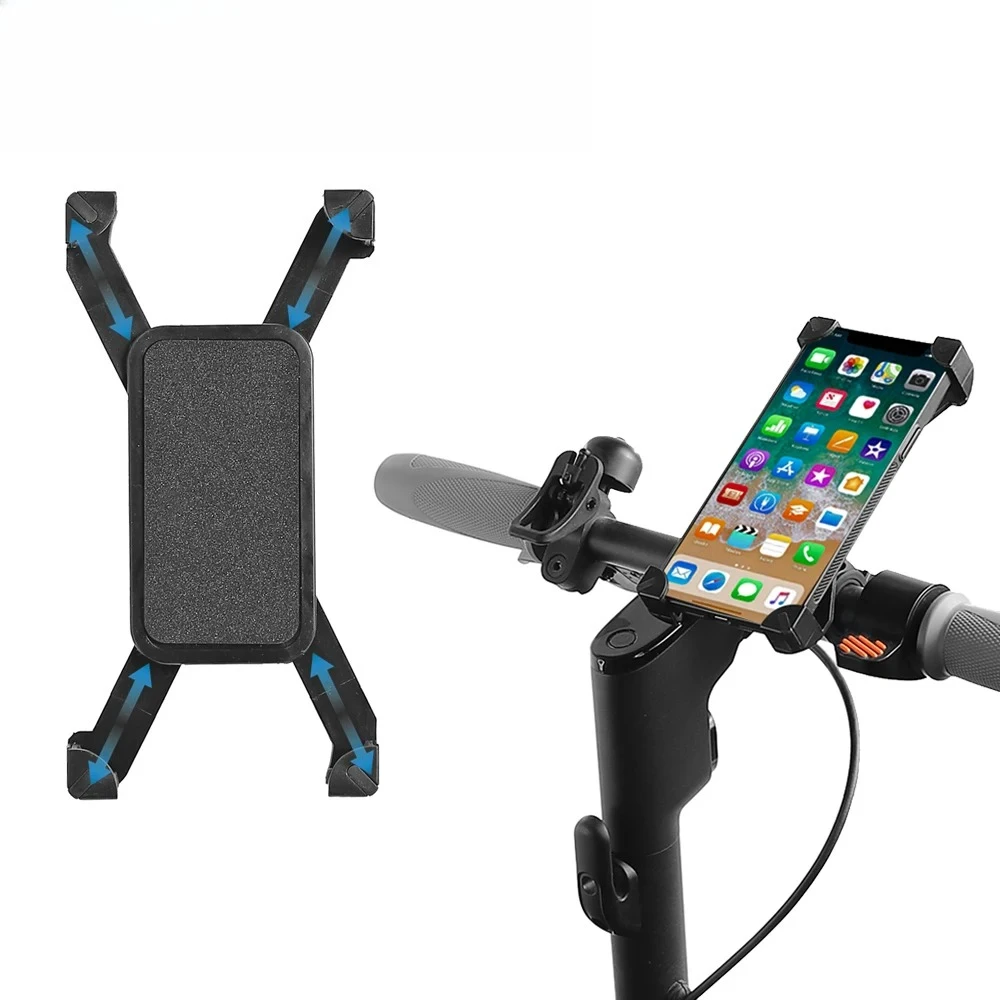 Suporte universal de celular para bicicleta, suporte anti-vibração para celular ninebot para xiaomi m365 e-scooter ciclismo gps