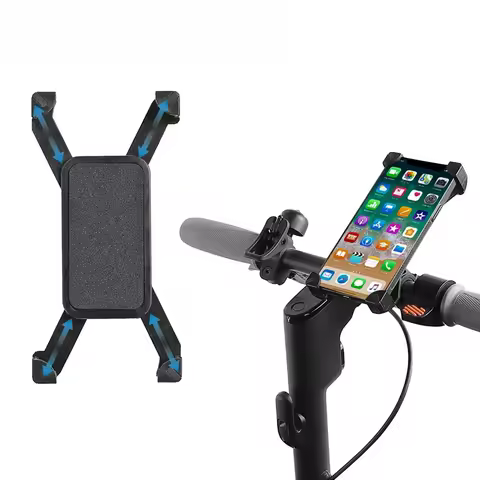 Universal Bicycle Phone Holder Anti Shake Bike Mobile Cellphone Holder for Ninebot For Xiaomi M365 E-Scooter Cycling GPS Stand