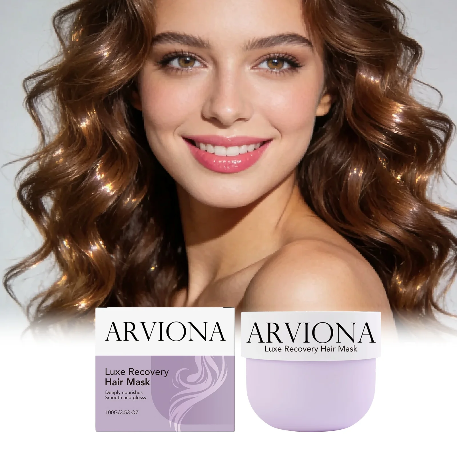 ARVIONA Luxury Hair Mask Nourishes and cares for hair, tames frizz, delivers smooth, silky, flowing and refreshing hydration