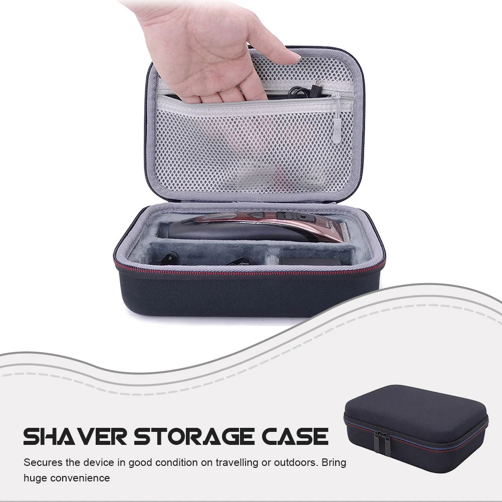 

2Pcs Male Shaver Bag Portable Razor Storage Case Travel-Friendly Shockproof Cover Protects Against Drop Damage Compact Design