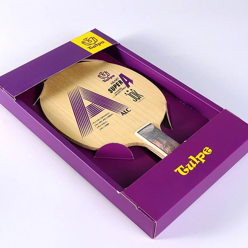TULPE Super A Table Tennis Blade Inner ALC Arylate Carbon Paddle Handcrafted Art Handle Ping Pong Bat Collection Grade