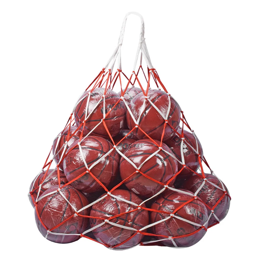 1개 고용량 볼 보관 네트백 두꺼운 벨트로 봉제된 내구성 디자인 학교 훈련 기관 회사 선택