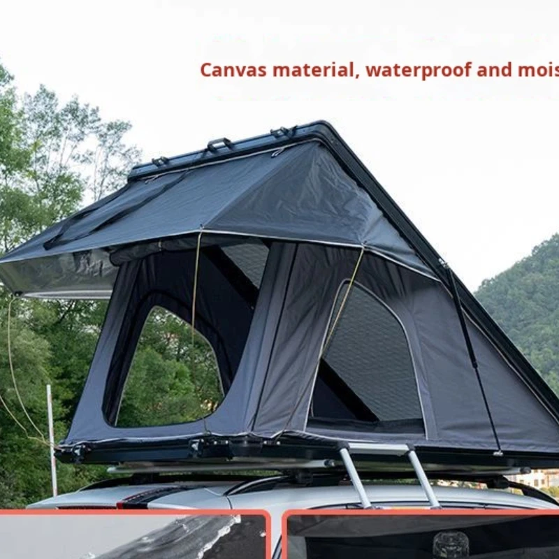 Premium Fully Automatic Folding Camouflage Rooftop Tent Aluminum Alloy Rainproof Outdoor Use