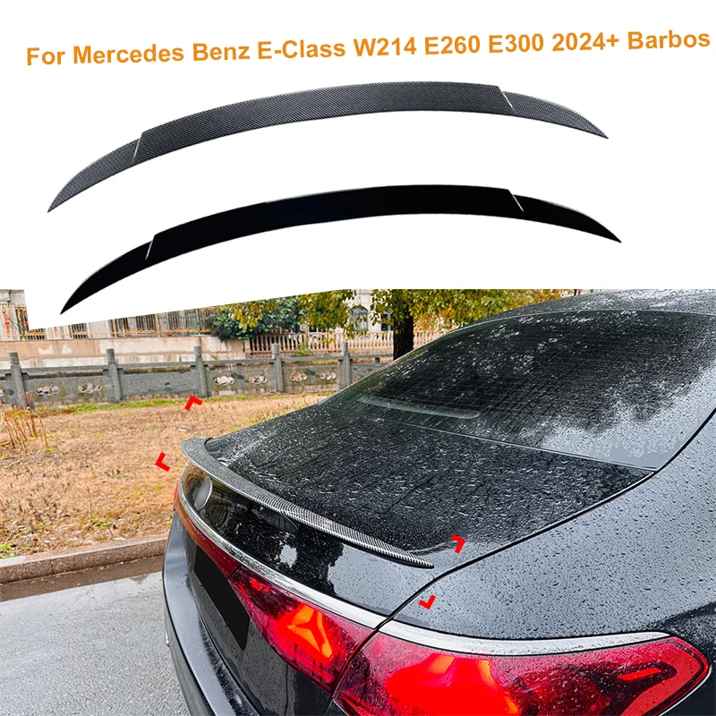 

HIGH KICK DUCKBILL Rear Trunk Spoiler For Mercedes Benz E-Class W214 E260 E300 2024+ Barbos Tail Tailgate Splitter Lip Spoilers