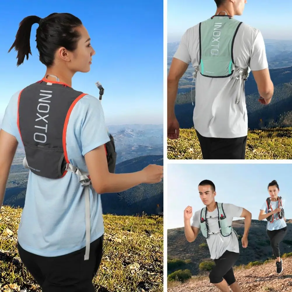 5L Running Backpack High Elastic Large Capacity Adjustable Breathable Nylon Outdoor Cycling Running Water Bag For Travel