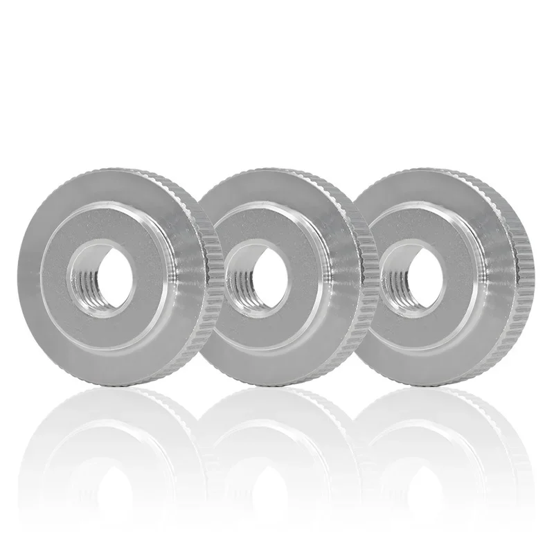 Picture 7: M2 M2.5 M3 M4 M5 M6 M8 M10 M12 Flat Knurled Nut 304 Stainless Steel Thin Hand Screwed Nut Round Manual Adjustment Nut