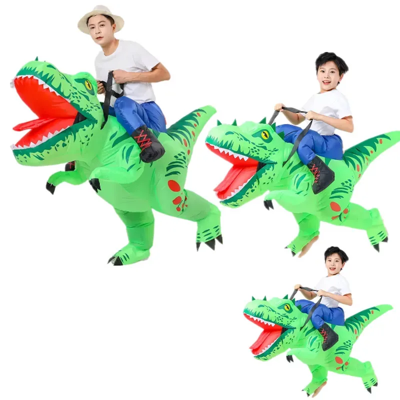 

2025 yiyi New Adult Dinosaur Inflatable Costume Dress Suit Anime Purim Halloween Christmas Party Cosplay Costumes for man woman