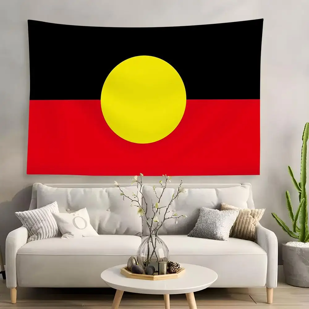 

Australia Aboriginal fashion Tapestry House Bedroom Living Bar Garden Microfiber Decoration Background Art Custom Banner