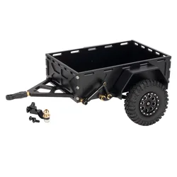 Przyczepa użytkowa ze stopu aluminium z mocowaniem zaczepu Przyczepa Cargo Cargo Carrier dla TRX4-M Defender Bronco K10 1/18 RC Car Part