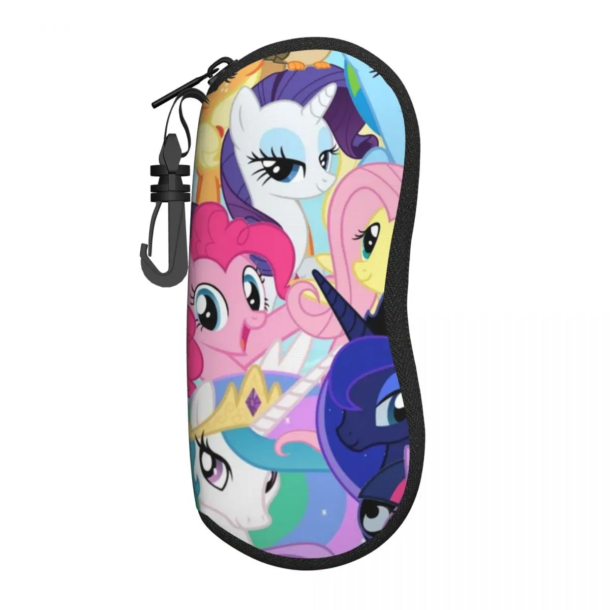 

My Little Pony Ultra-Light Soft Shell Glasses Case - Compact and Portable Eyewear Case for Travel, School, and Daily Use