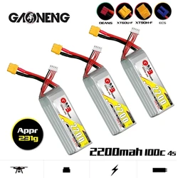 Max 200c GNB 4s 14.8v 2200mAh Lipo Battery For RC Racing Cars Four Drive Off-Road Spare Parts 14.8v Rechargeable Battery