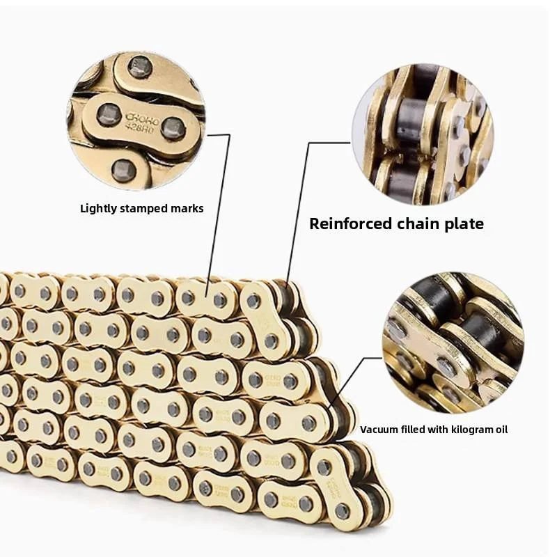 Motorcycle O-ring Oil Seal Chain Sets for 428 DID Chain 136 Link 520 525 530 Chains 120 Links Motorcycle Gearbox Parts