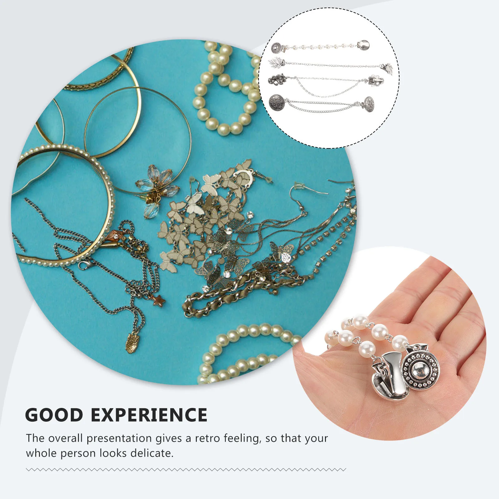 4 штуки винтажные броши. Сплав, зажим для свитера, шали, кардигана, застежка, ретро, клип.