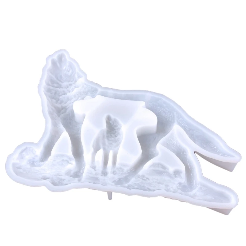 Wolf Epoxy Resin Casting Molds DIY Craft Wall-Hangings Animal Mold Decoration