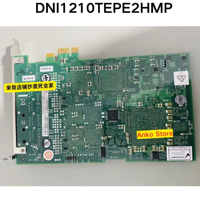 Second-hand test OK    DNI1210TEPE2HMP IP Voice Card ET:GEMP4 50-0108-XX PCI-E Interface