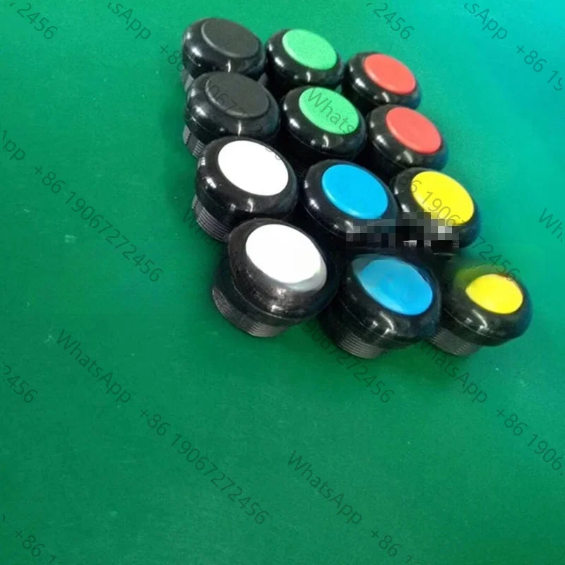 2pcs 22mm BLK White Red YEL Blue Green Momentary Self Return Pushbutton  Hoist Crane Truck Pendant ControlStation