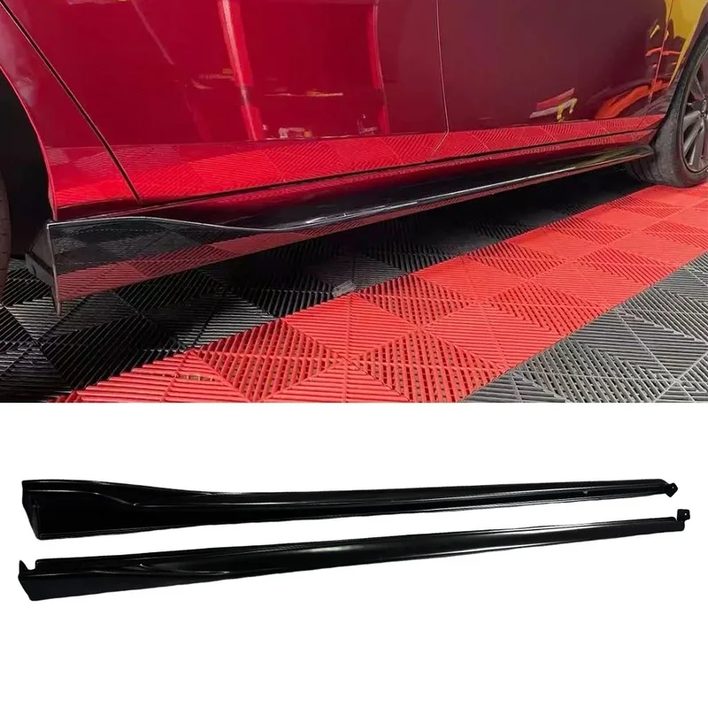 High Quality Speed Style Aero Side Lower Lip Side Skirt Trim Auto Exterior Tuning Accessories For 3 Axela Hatchback 2019 To 2026