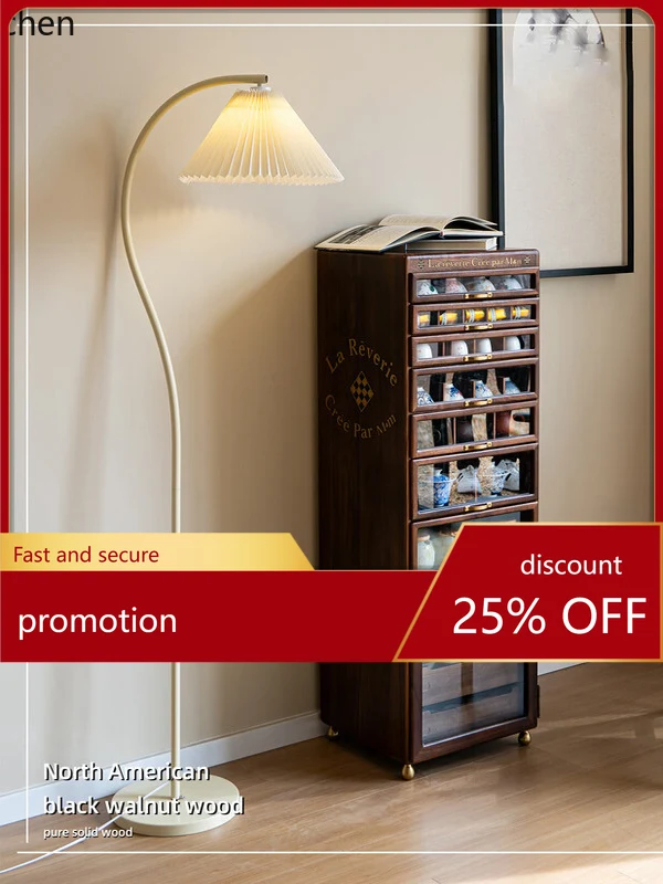 

YFY Dental Storage Tea Set North American Black Walnut Vintage Curio