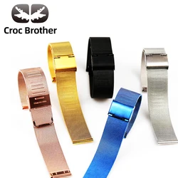 *High quality* quick release Watch Band 8mm 10mm 12mm 14mm 16mm 18mm 20mm 22mm 24mm Milanese Watchband For DW Watch