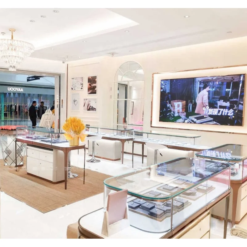 Customized. Luxury Jewelry Shop Cabinet Jewelry Store Display Metal Jewelry Showroom Display Showcase