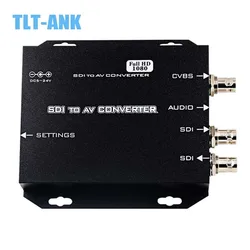 Broadcast-Grade HD/3G-SDI to AV/BNC/CVBS Converter with High-Definition Variable Frequency