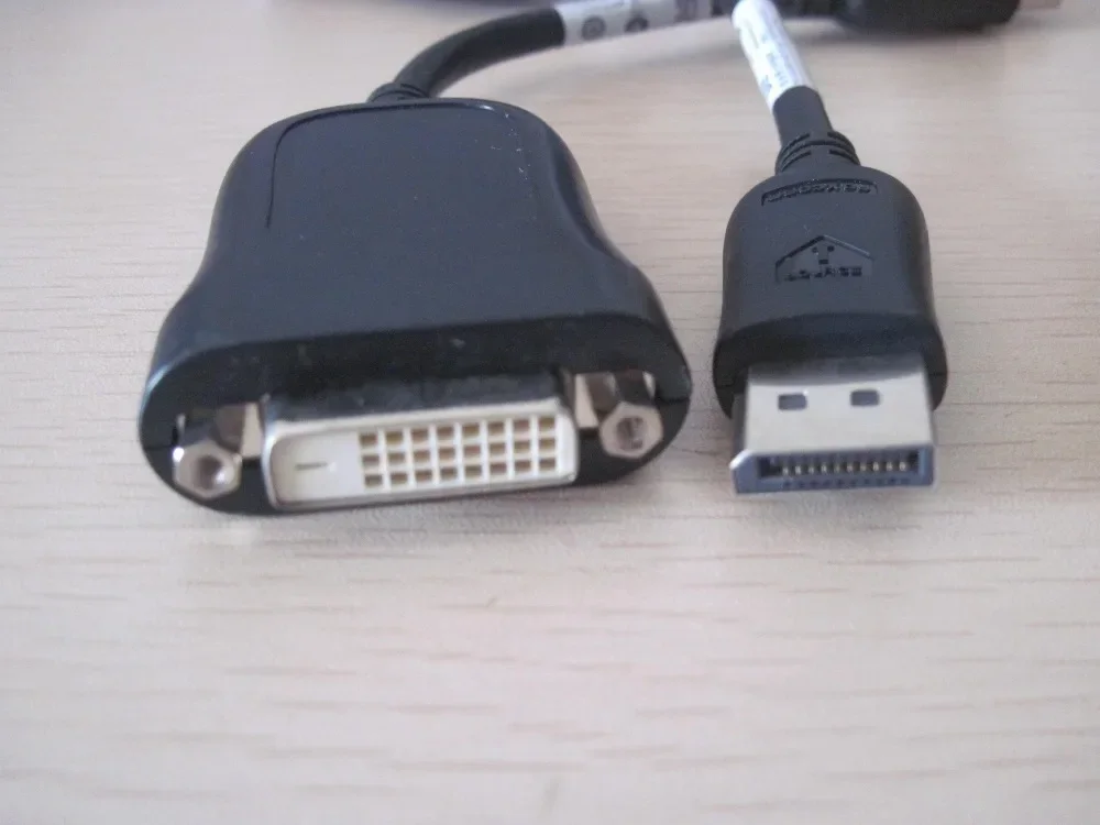 DP to DVI-D DVI 24+1 Video cable cord  for Host  monir projecr 10CM used