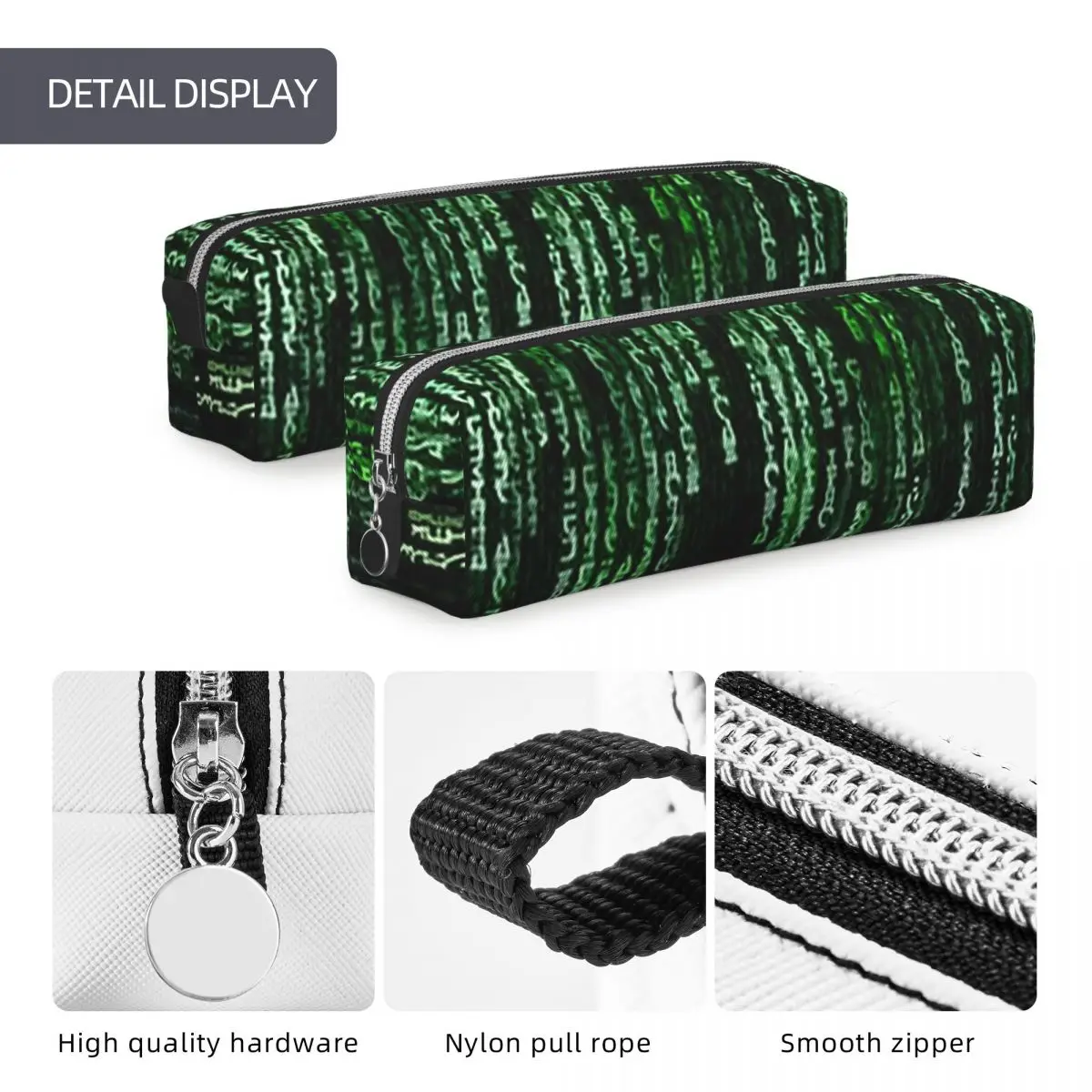 The Matrix Pencil Cases Large Storage Pen Bags Pen Box For Boys Girls Students Stationery Pencil Pouch Cosmetic bag