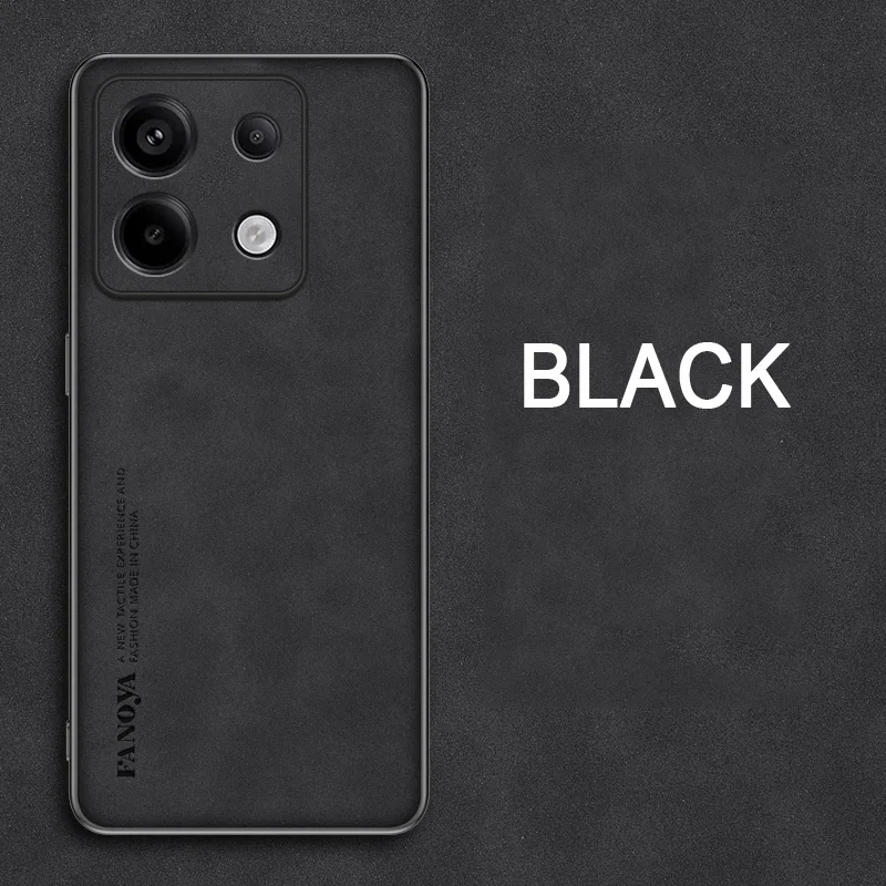 Per Xiaomi Poco X6 5G custodia in pelle di agnello Texture Cover posteriore in pelle per Xiaomi Poco X6 5G Soft Frame Coque antiurto