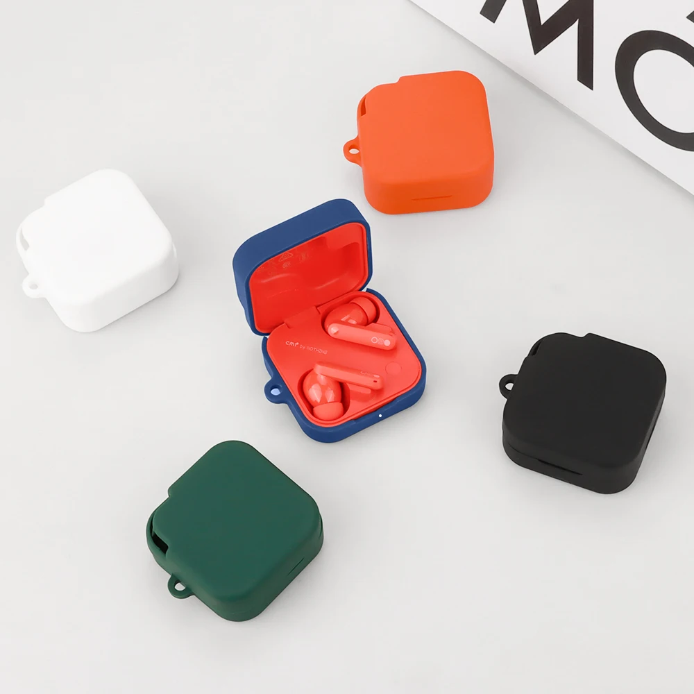 

For CMF BY Nothing Buds Pro2 Earphone Silicone Case Drop-Proof And Dust-Proof Headphone Box with Hook