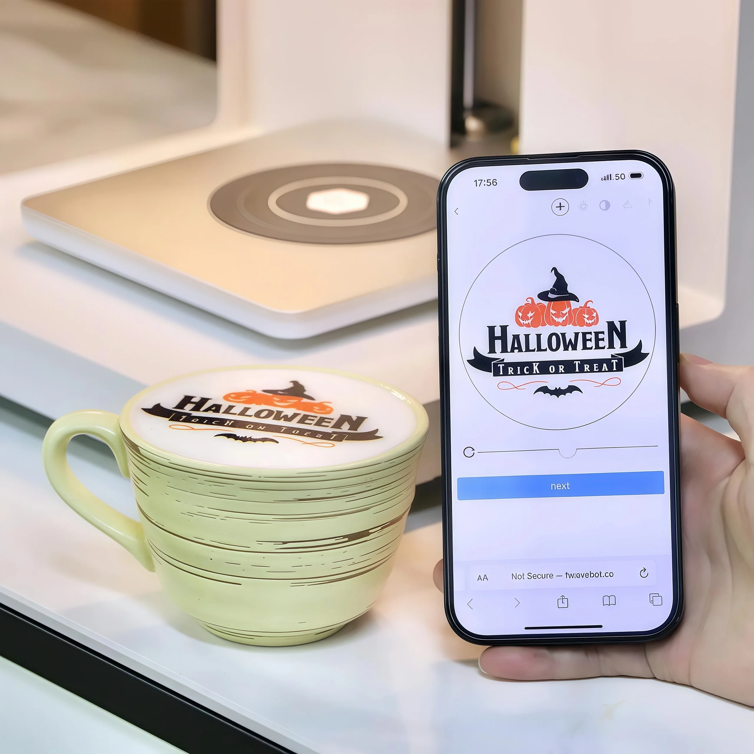 STLF JW Selfie Art طابعة كعكة القهوة ثلاثية الأبعاد لاتيه آلة تزيين الطعام التلقائي الصالحة للأكل الحبر متعدد الألوان فليكس جديد المنزل الخبز