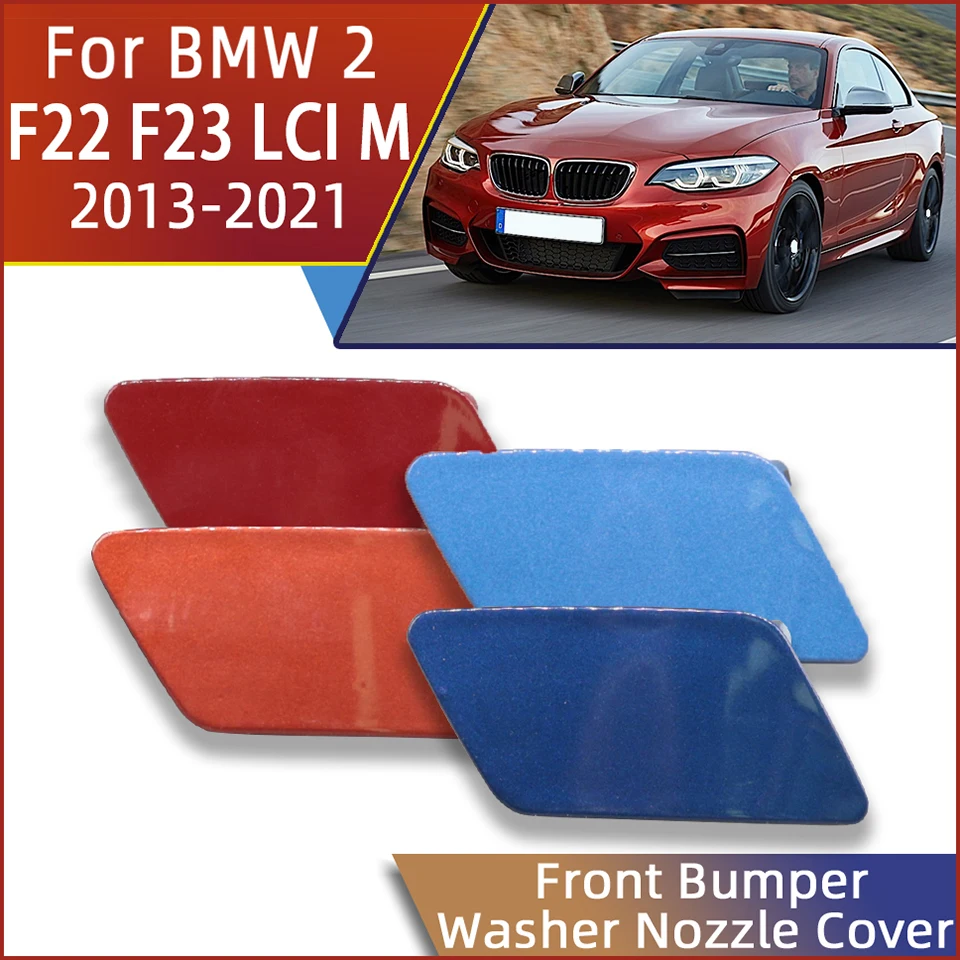 Front Bumper Headlight Washer Nozzle Cap Cover Shell For BMW 2 F22 Coupe F23 Convertible LCI M 218 220 225 228 230 2013-2021