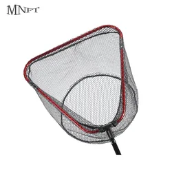 Aluminum Alloy Rubber Coated Fish Landing Net Foldable Telescopic Sea Fly Fishing Net Floating Fishing Net 40cm/60cm/65cm
