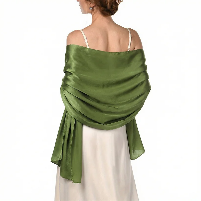 Luxuriöser Seidenschal mit Farbverlauf für Damen, Marken-Schals und -Tücher, Bandana, Kopftuch, Modischer Hijab, Hochzeits-Poncho 2026 – Detail 24