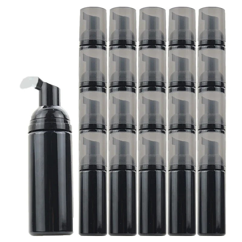 Bouteille à pompe en mousse plastique pour nettoyant visage africain noir, distributeur cosmétique HI Regina, désinfectant pour les mains illables au quotidien, 50ml, 2 pièces, 6 pièces, 30 pièces, 50 pièces