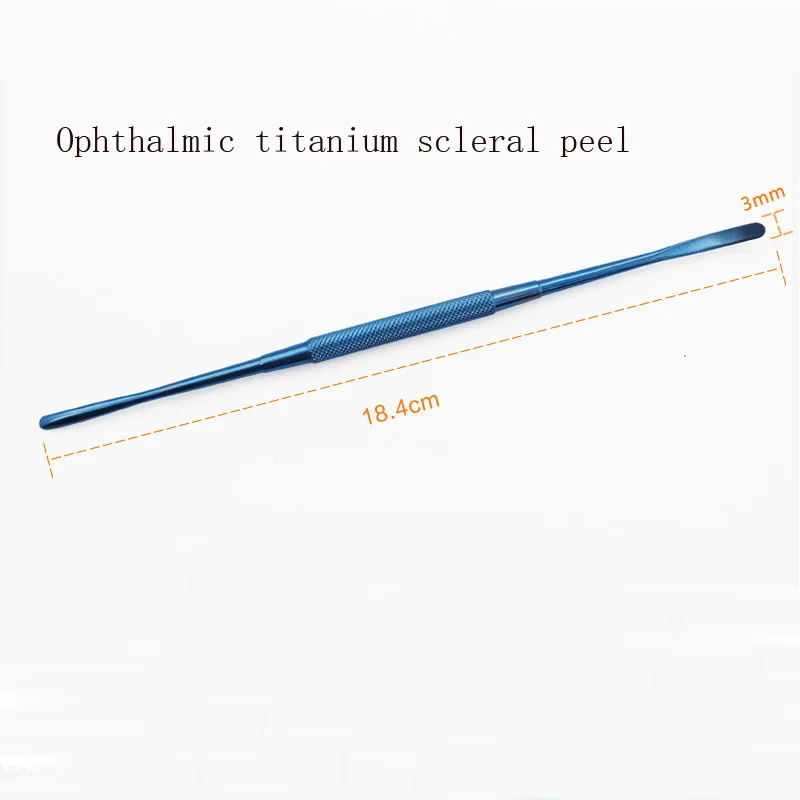 Ophthalmic microinstruments Stainless steel titanium alloy double-ended periosteal/scleral peel