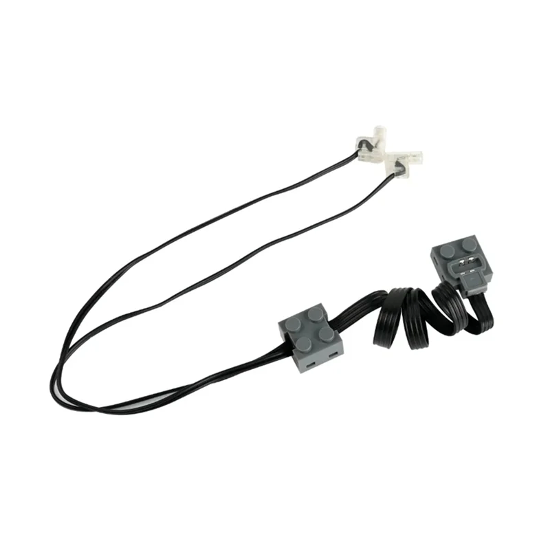 ABJI-Legoeds 스위치 8869 자동차 기차 조명 LED 라이트 링크 라인 케이블 8870 MOC 2PCS 전원 기능 부품과 호환 가능