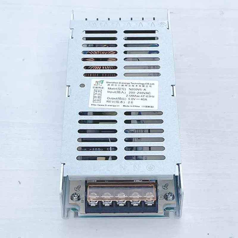 Full Color LED-paneel Videomuur 5V40A Voeding LED-scherm Lichtgevend label 200W Transformator 200/240VAC Ingang