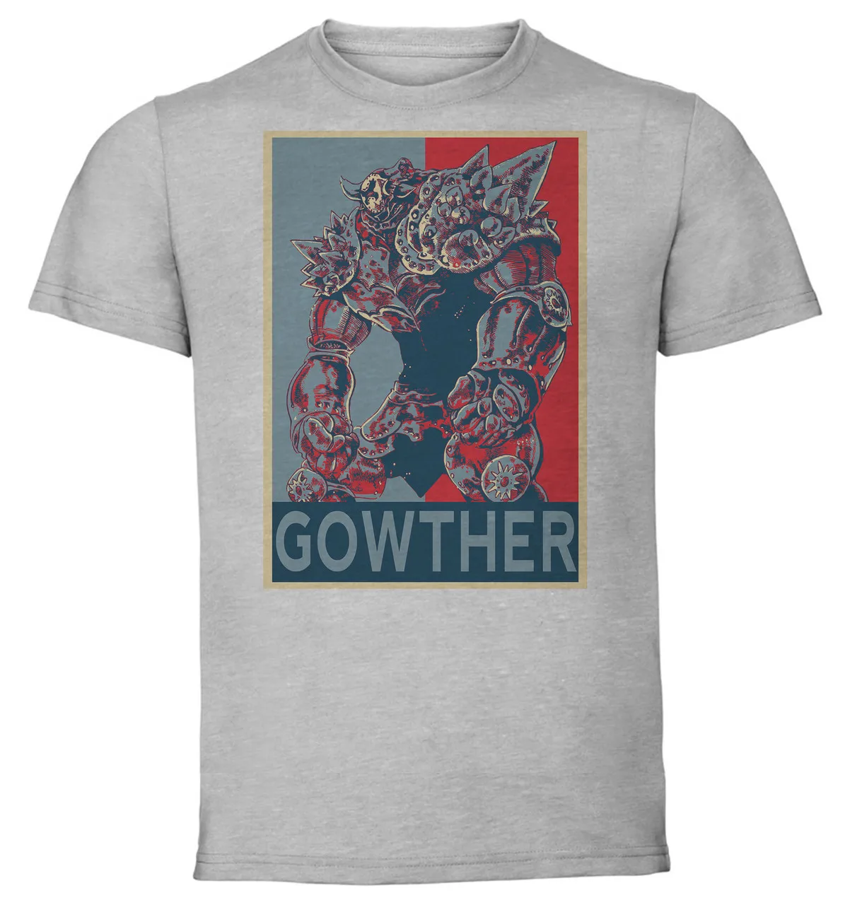 T-Shirt Unisex Grey Propaganda The Seven Deadly Sins Gowther Variant