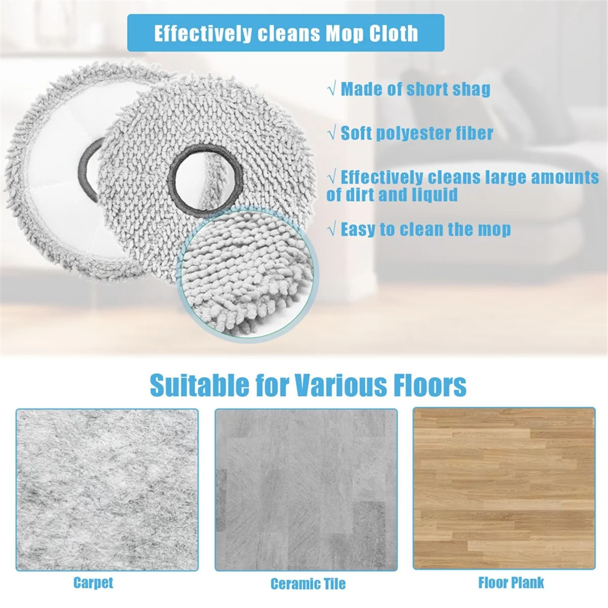 A58E-مسح ملحقات فرشاة جانبية لـ ECOVACS DEEBOT T30 Pro Omni / T30 Omni جهاز آلي لتنظيف الأتربة استبدال جزء