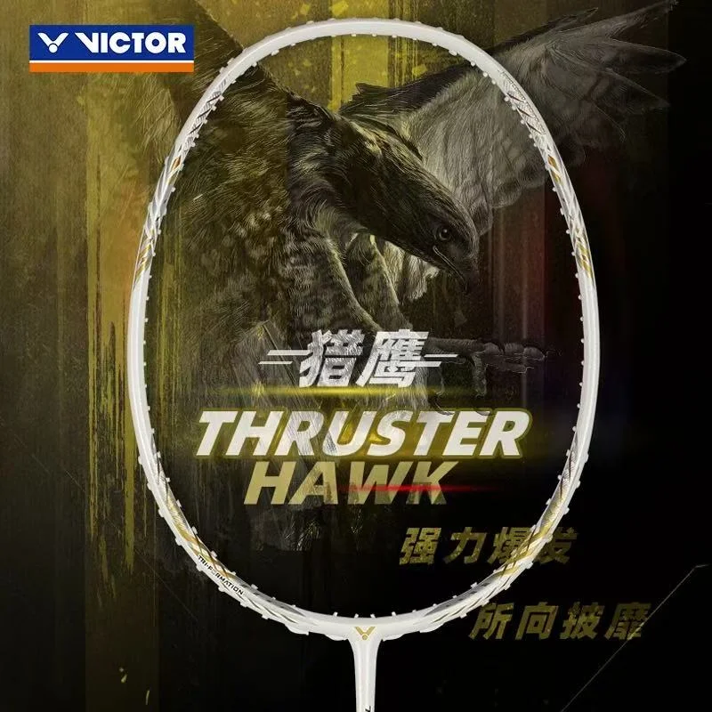 

New For Victor Badminton Racket Black Blue White Snake Falcon Platinum Claw TK-FOTO Offensive Competition With Line