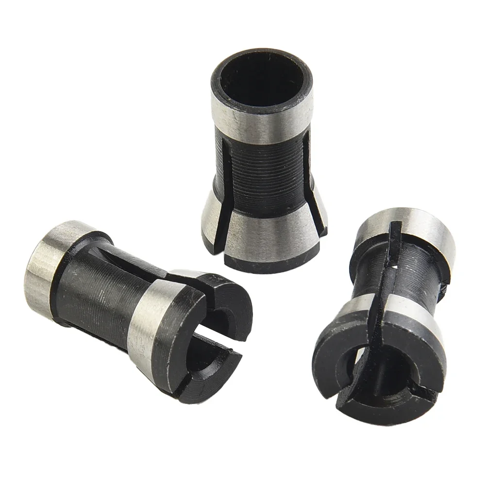 

Unique Woodworking Cutter Woodworking Accessories 6/6.35/8mm Collet Carbon Steel Chuck Accessories M15 Screw Nut Power Tool