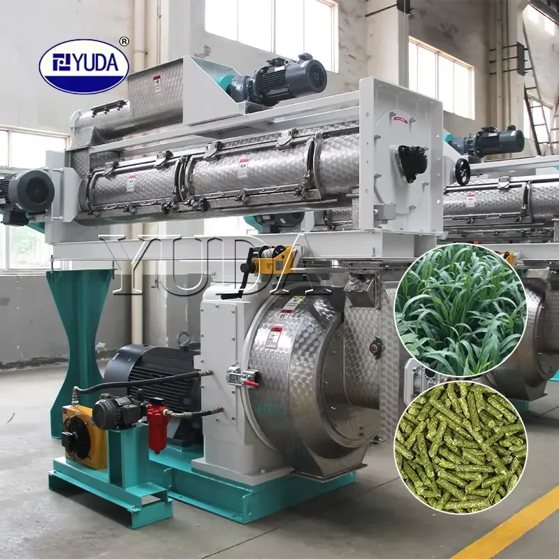 Recycling Machine 2026 YUDA Large Capacity 4T/H Animal Silage Feed Grass Hops Corn Stalks Wheat Straw Alfalfa Alphagrass Hemp