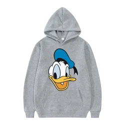 2024 New Disney Donald Duck Men Women Hoodies Casual Hip Hop Streetwear Long Sleeves Sweatshirts Boys Girls Autumn Tops Coats