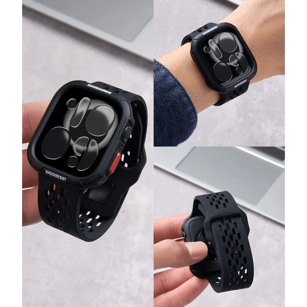 Silikon-Sportarmbänder TPU-Schutzhülle für Apple Watch Ultra 3 2 49mm S11 S10 46mm 42mm 45mm 44mm 41mm 40mm Für iWatch 9 8 SE – Detail 8