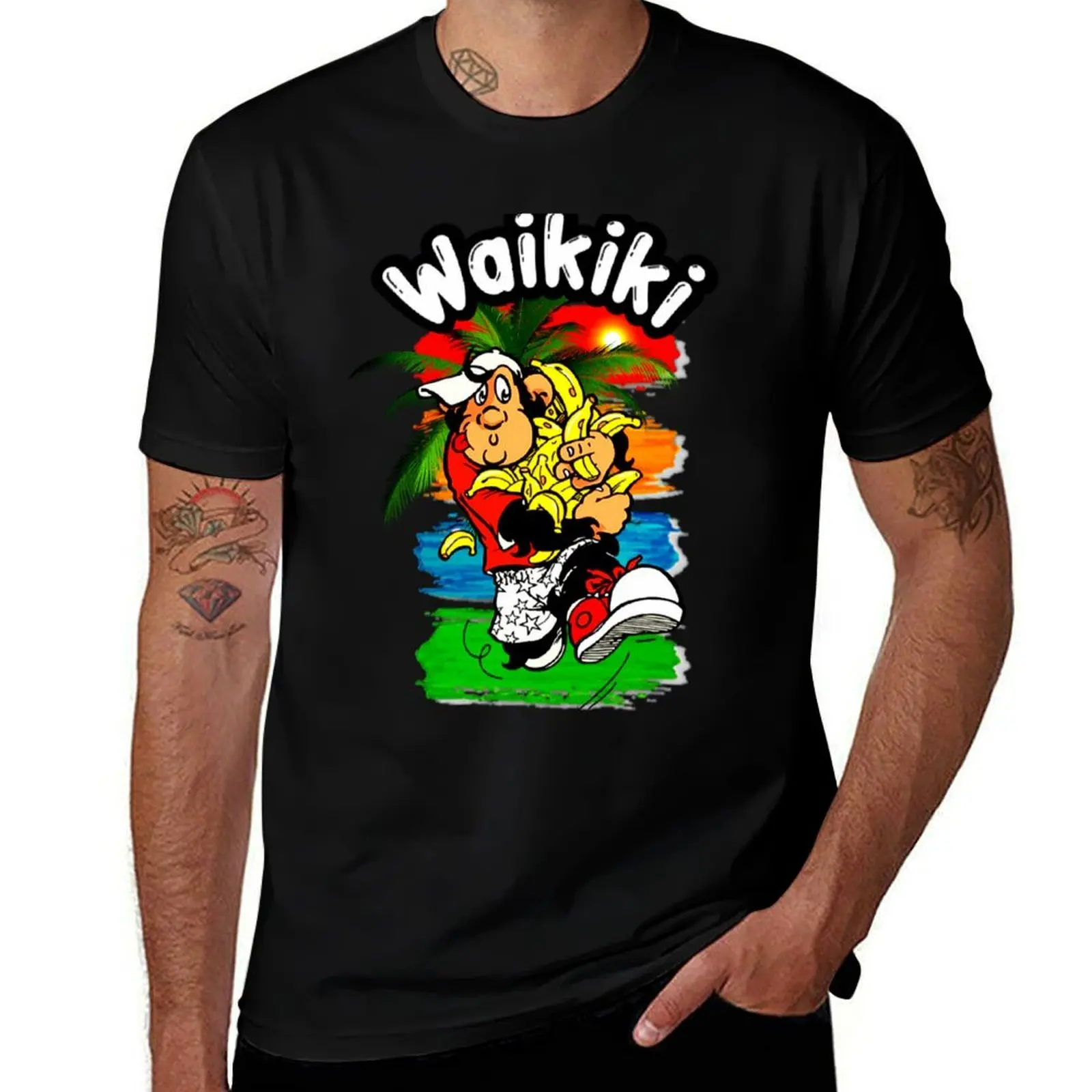 

Waikiki, friends T-Shirt shirts graphic tees anime t shirts affliction shirts oversized graphic tee T-shirt men