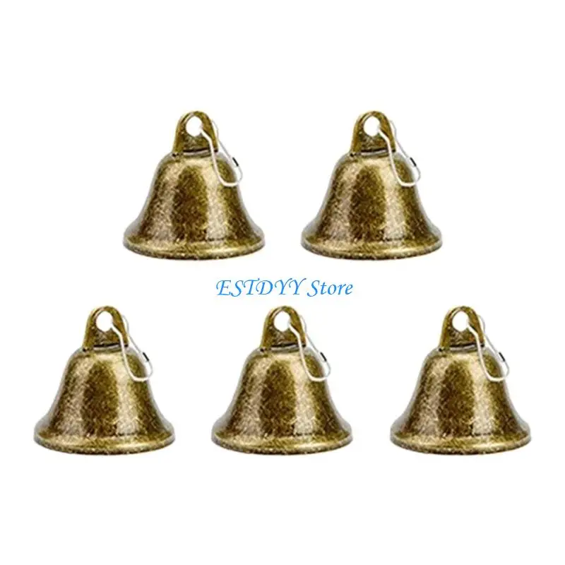 G6DE 38mm Iron Trumpet Bells Durable Spring Clip Pet Training Accessory