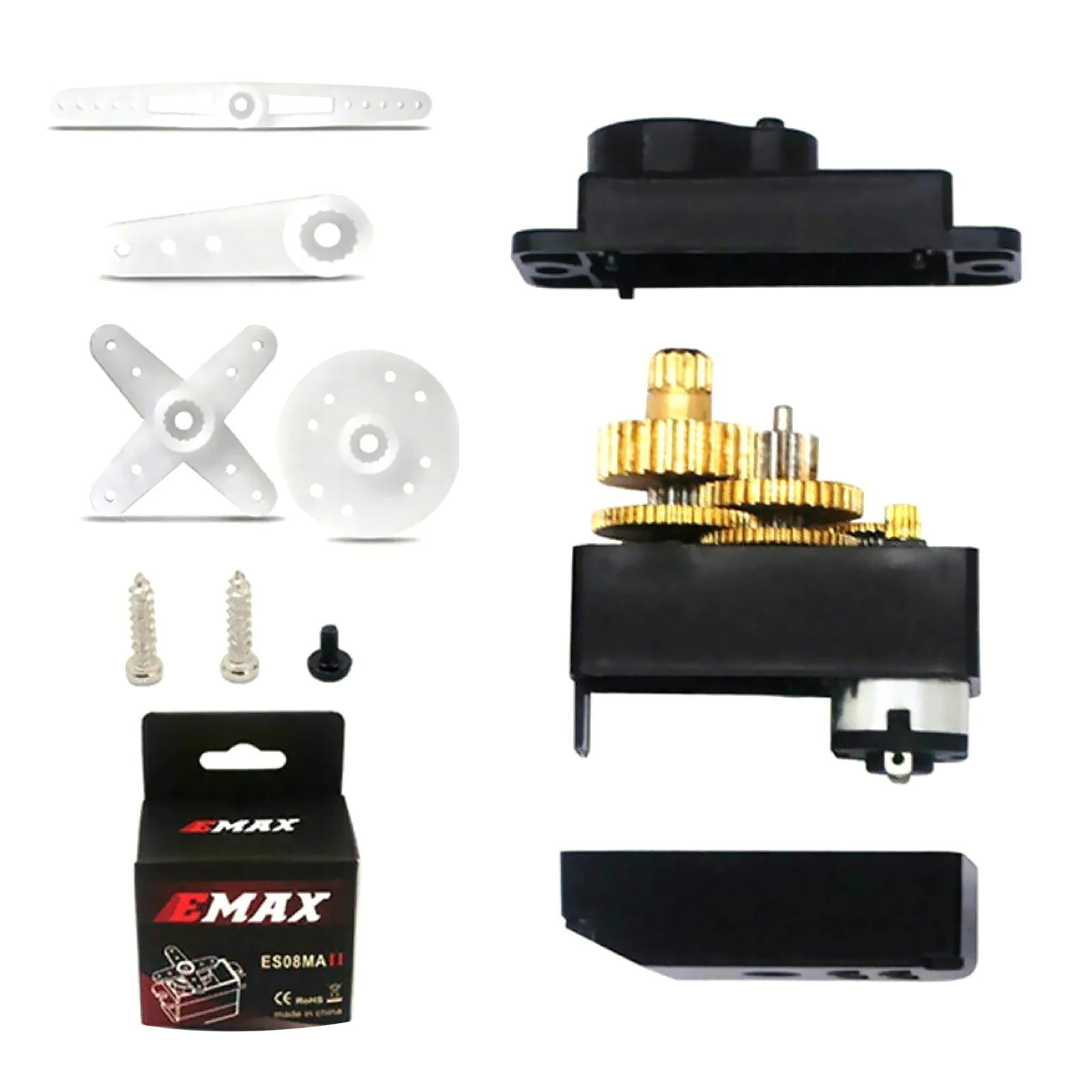 الدقة ES08MA ES08MAII 12 جرام ميني الرقمية ميتال جير مايكرو سيرفو التناظرية مضاعفات ل RC سيارة قارب هليكوبتر طائرة RC روبوت