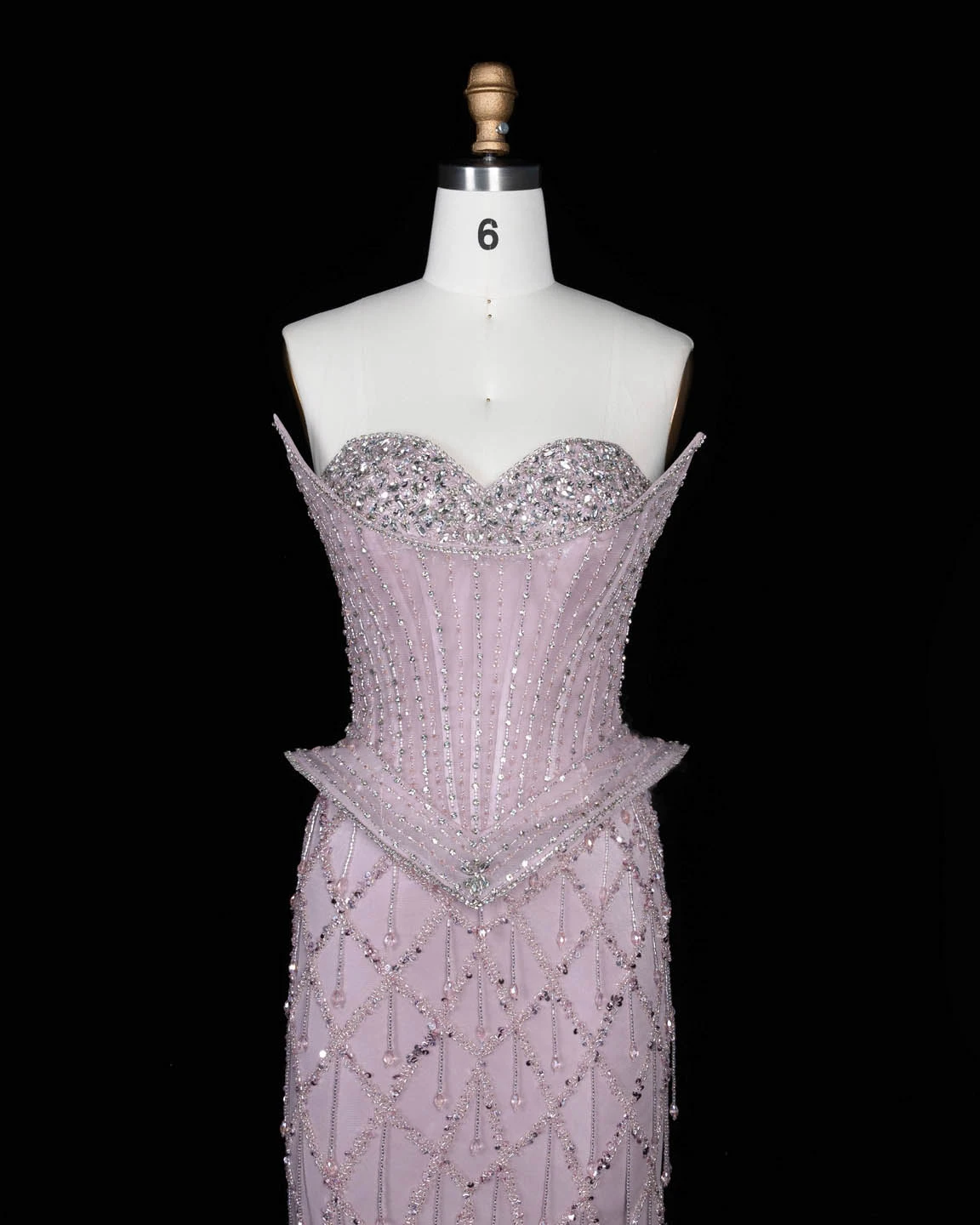 Sharon Said Abendkleid Luxuriöses Meerjungfrauenkleid mit Herzausschnitt, Tüll, Kristallkorsett, Dubai, formelle Party, Hochzeitsgast, Kleider SS118, Maßanfertigung – Detail 23